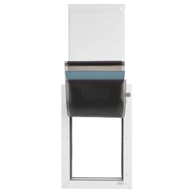 Pet Door, Large, with Three Magnetic Flaps and Metal Frame, Strong and Weatherproof Dog Door for Interior and Exterior Doors, Easy to Install