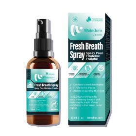 Welsdom Pets Fresh Breath Spray - 30mL | Vanilla Mint Oral Care for Dogs | Effective Breath Freshening & Dental Hygiene | Easy-to-Use Dog-Friendly For