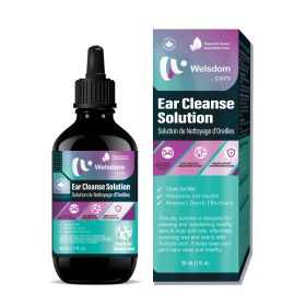 Welsdom Pets Ear Cleanse Solution - 30mL | Otic Cleaning Solution for Dogs & Cats | Salicylic Acid Formula | Removes Wax & Debris | Promotes Healthy E
