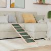 Dog Ramp Grey Solid fir wood 47.2 x 11.8 in Collapsible
