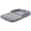 Human Dog Bed, 72" x48"x10" Giant Human Dog Bed for Adults and Pets, Human Size Dog Bed with Washable PV Velvet Cover, Egg Orthopedic Foam