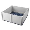 Dog Whelping Box, 59.8 x 59.8 x 24.0in Whelping Box for Dogs and Puppies, Whelping Pen for Puppies, Dog Birthing Box with Rails and Washable Pee Pad