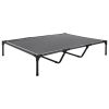 Elevated Dog Bed for Large Dogs, Portable Raised Dog Cot with Steel Metal Frame and Breathable Teslin Mesh