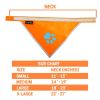Orange Dog Bandana XL Size Hi Visibility Reflective Blaze Orange Bandana for Large Pets Safety Accessories for Walking Camping and Off Leash Explorati