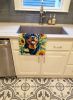 Rottweiler in Sunflowers Kitchen Towel Dish Cloths Guest Hand Towel Decorative Bathroom Towel for Face,Tea, Dishcloth, Kitchen and Bath