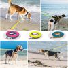 Purple & Yellow Color Block PVC Dog Leash, Waterproof Stain-Resistant, Adjustable Quick-Release Buckle, 120cm for Small & Medium Dogs