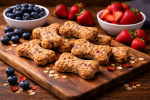 Roscoe & Stella's Premium Grain-Free Handcrafted Dog Treats - Blueberry & Strawberry