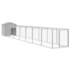 Dog House Light Grey Galvanized steel 46.1 x 320.9 x 48.4 in