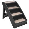 Dog Stair Black PP (polypropylene), felt Medium Foldable