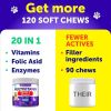 Dog Multivitamin Chewable with Glucosamine 20 in 1 Dog Vitamins and Supplements Senior & Puppy Multivitamin for Dogs Pet Joint Support Health Immunity