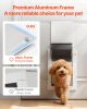 Pet Door, Medium, with Three Magnetic Flaps and Metal Frame, Strong and Weatherproof Dog Door for Interior and Exterior Doors, Easy to Install