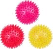 Dog Toy Balls, 3-Pack Squeaky, Floating, Spiky, Interactive Fetch, Chew for Small Medium and Large Dogs, Waterproof, 2.5/3.5in