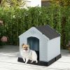 Dog House for Small Dogs Waterproof Plastic with Elevated Floor