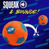 Durable Squeaky Soccer Ball Toy for Large Dogs â€“ 5" Lightweight Fetch Ball with Bright Colors & Built-In Squeaker