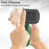 Self Cleaning Deshedding Brush for Dogs Cats - Skin Friendly Grooming Tool with Hair Removal for Haired Pets, Green