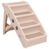 Dog Stair Cream Polypropylene 24.4x15.7x19.5 in Foldable