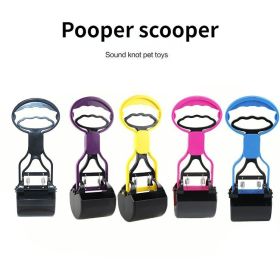 Dog pooper Picker Shovel Poop Picker Feces Collector Pet Pooper Scooper for Dogs (Color: Small pink)