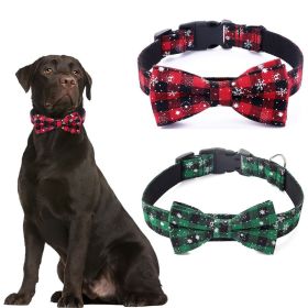 Christmas Dog Collar Snowflake Dog Collar (Color: Red, size: XS)