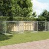 Dog Cage Grey Galvanized Steel