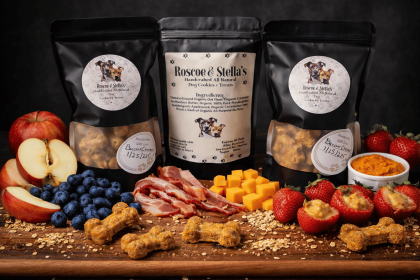 Roscoe & Stella's Handcrafted Dog Treats (Option: Bacon And Wisconsin Cheddar)