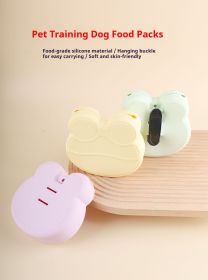 Pet Training Treat Pouch with Food-Grade Silicone â€“ Soft (Color: Green)