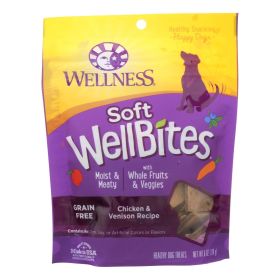 Wellness Soft Wellbites Natural Dog Treats - Case Of 8 - 6 Oz (Option: Chicken And Venison)