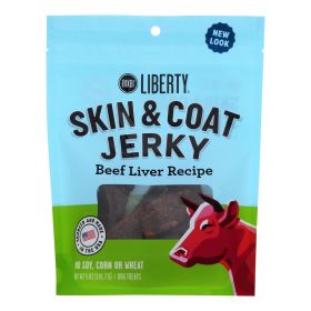 Bixbi - Jerky Skin & Coat  - Case Of 6-5 Oz (Option: Beef Liver)