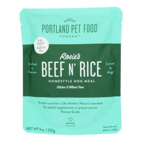 Portland Pet Food Company - Dog Meal Hmstyl - Case Of 8-9 Oz (Option: Beef Rice)