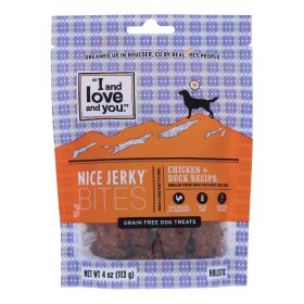 I And Love And You - Dog Treats Jrky - Case Of 6 - 4 Oz (Option: Chicken And Duck)