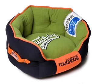 Touchdog Original Castle-Bark Ultimate Rounded Premium Dog Bed (size: medium)