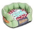 Touchdog Rabbit-Spotted Premium Rounded Dog Bed
