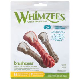 Whimzees - Dental Chew - Case Of 4-7.4 Oz (size: medium)