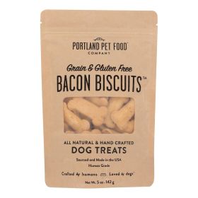 Portland Pet Food Company - Dog Treats Biscuits - Case Of 6-5 Oz (Option: Bacon)