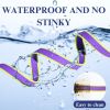 Waterproof Wavy Texture Dog Leash - Two-Tone Non-Slip Pet Walking Lead for Small Medium Large Dogs