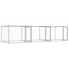 Dog Cage Grey Galvanized Steel