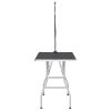 Dog Grooming Table Black and Silver