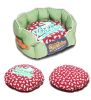 Touchdog Rabbit-Spotted Premium Rounded Dog Bed