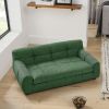 Soft and comfortable pet sofa with backrest and armrests, suitable for modern rectangular pet sofas for large and medium-sized dogs