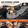 Dog Car Seat, Dog Booster Seat for Car with A Storage Pocket, Clip-On Safety Leash, Sponge and PP Cotton Filling