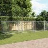 Dog Cage Grey Galvanized Steel