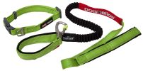 Dog Helios Neo-Indestructible Easy-Tension Sporty Embroidered Thick Durable Pet Dog Leash And Collar