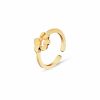 European And American Fashion Hollowed-out Dog's Paw Fashion Women's Ring Accessories